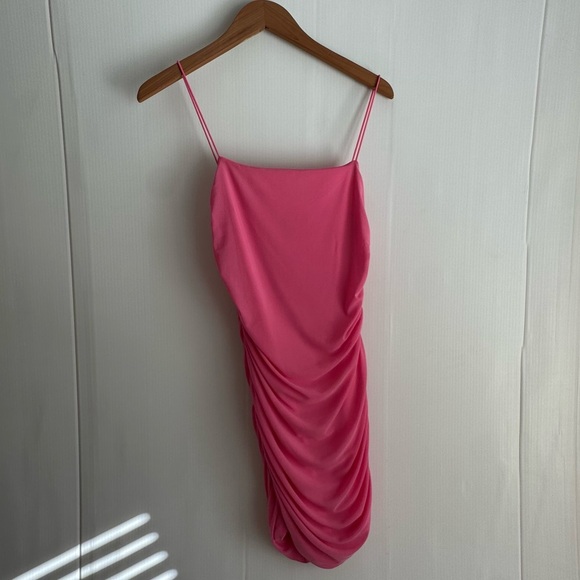 Hello Molly Favorite things Vibrant Pink Mini Dress size 8 - Picture 4 of 9